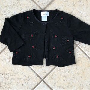 “Bonnie Jean” black Sweater, girls 7